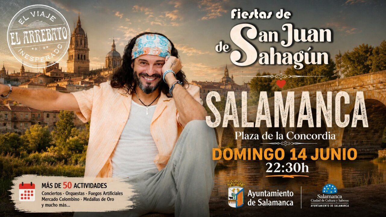 El Arrebato actuando en las fiestas de San Juan de Sahagún en Salamanca