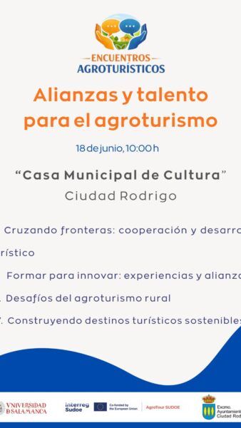 Cartel del Encuentro Agroturístico en Ciudad Rodrigo con detalles del evento