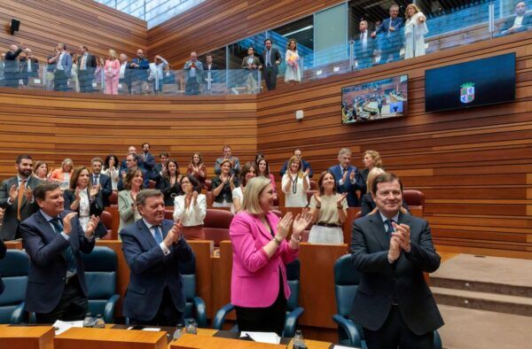 Celebración de la reelección de Alfonso Fernández Mañueco en la Junta de Castilla y León.