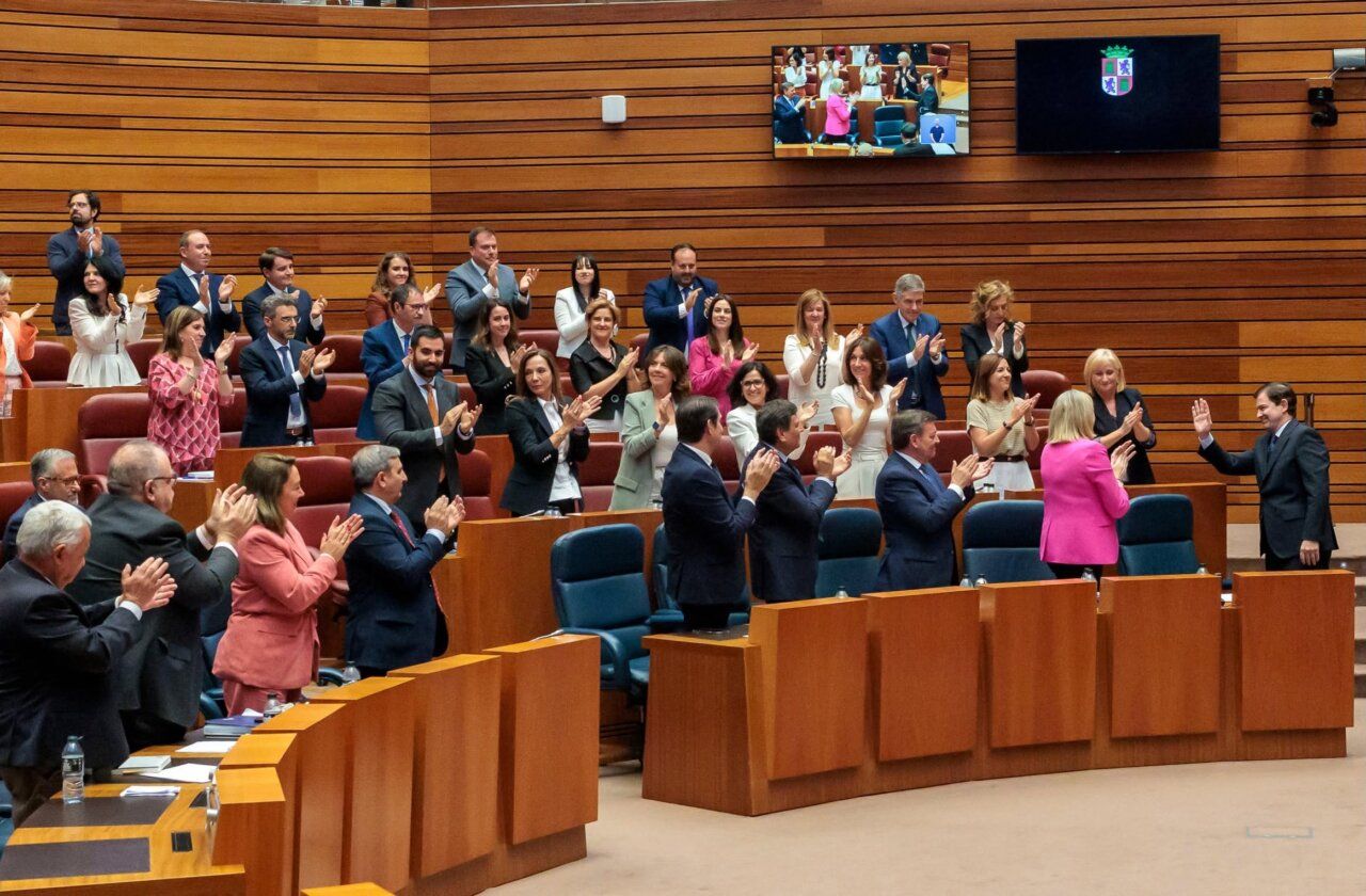 Celebración de la reelección de Alfonso Fernández Mañueco en la Junta