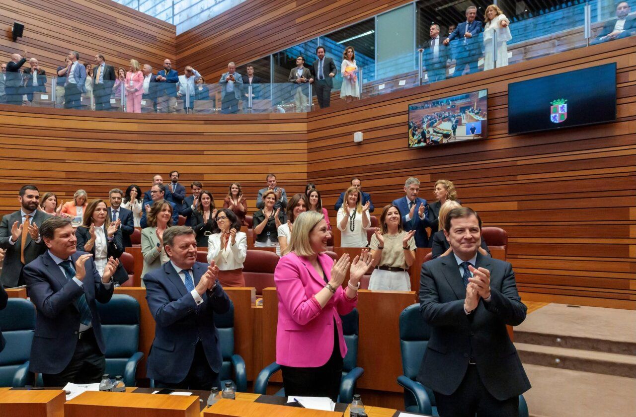 Celebración de la reelección de Alfonso Fernández Mañueco en la Junta de Castilla y León.