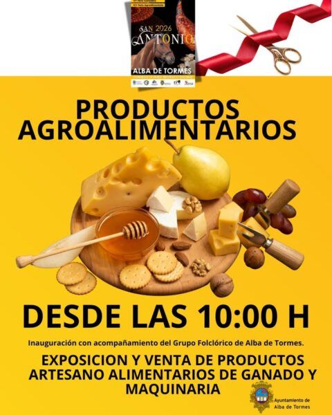 Productos agroalimentarios en la Feria Ganadera de Alba de Tormes