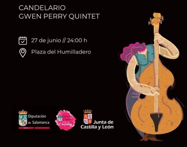 Cartel del Festival Históricos con Jazz en Candelario con Gwen Perry Quintet