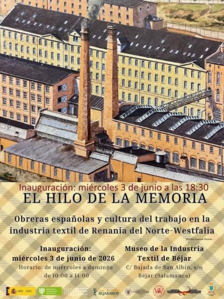 Cartel de la exposición El hilo de la memoria en Béjar