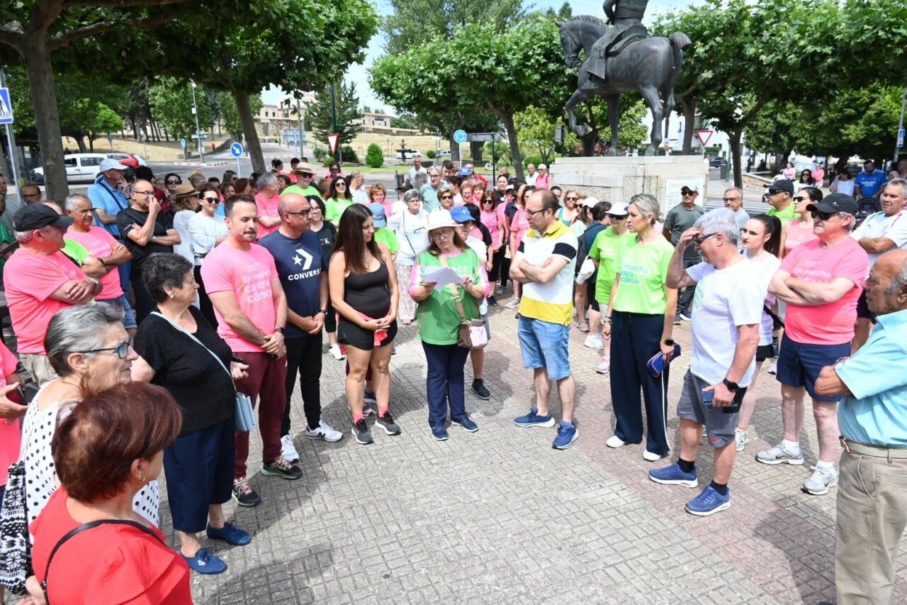 Participantes en una jornada solidaria contra el cáncer en Ciudad Rodrigo