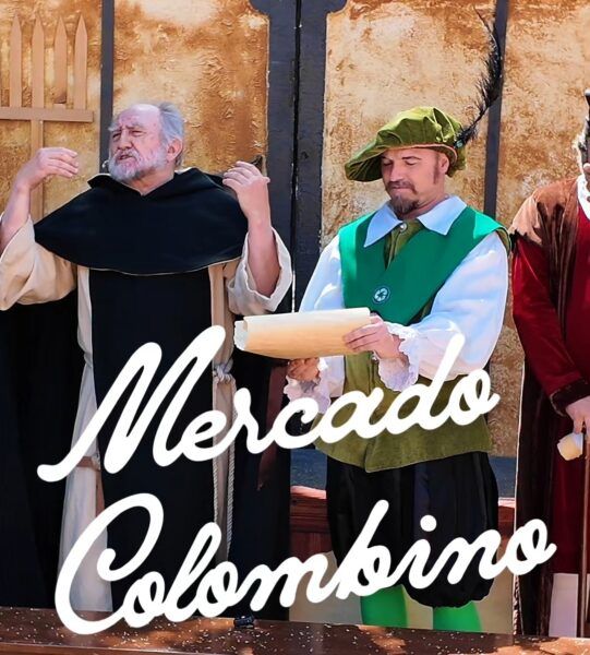 Representación teatral en el Mercado Colombino de Salamanca