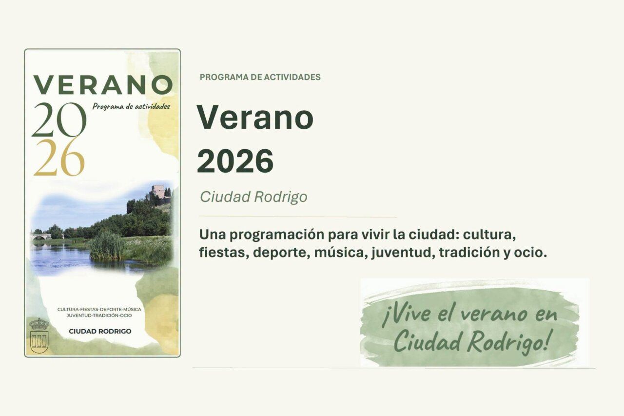 Programa de actividades de verano 2026 en Ciudad Rodrigo