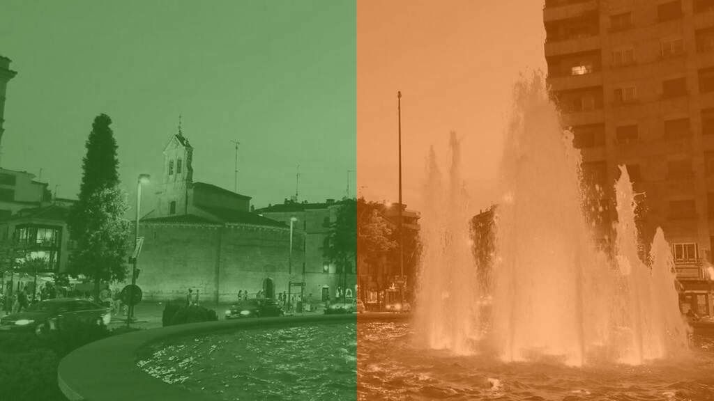 Iluminación de la fuente en la Puerta de Zamora para el Día Nacional del Donante