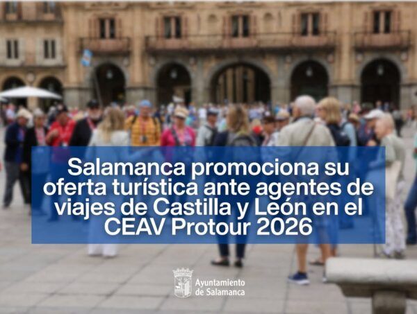 Agentes de viajes en evento de promoción turística en Salamanca