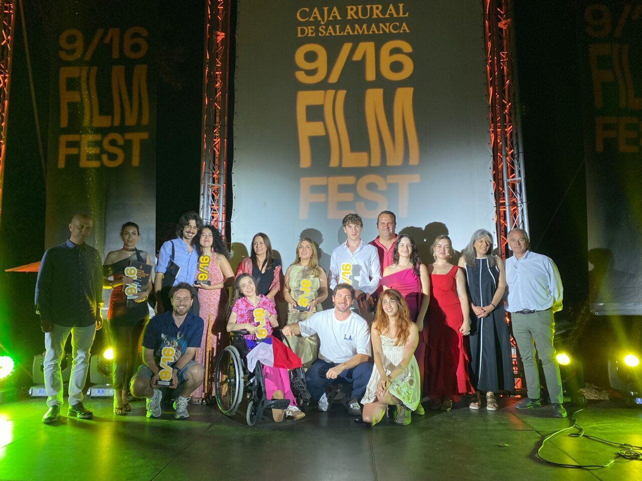 Grupo de participantes en el 9/16 Film Fest en Santa Marta de Tormes