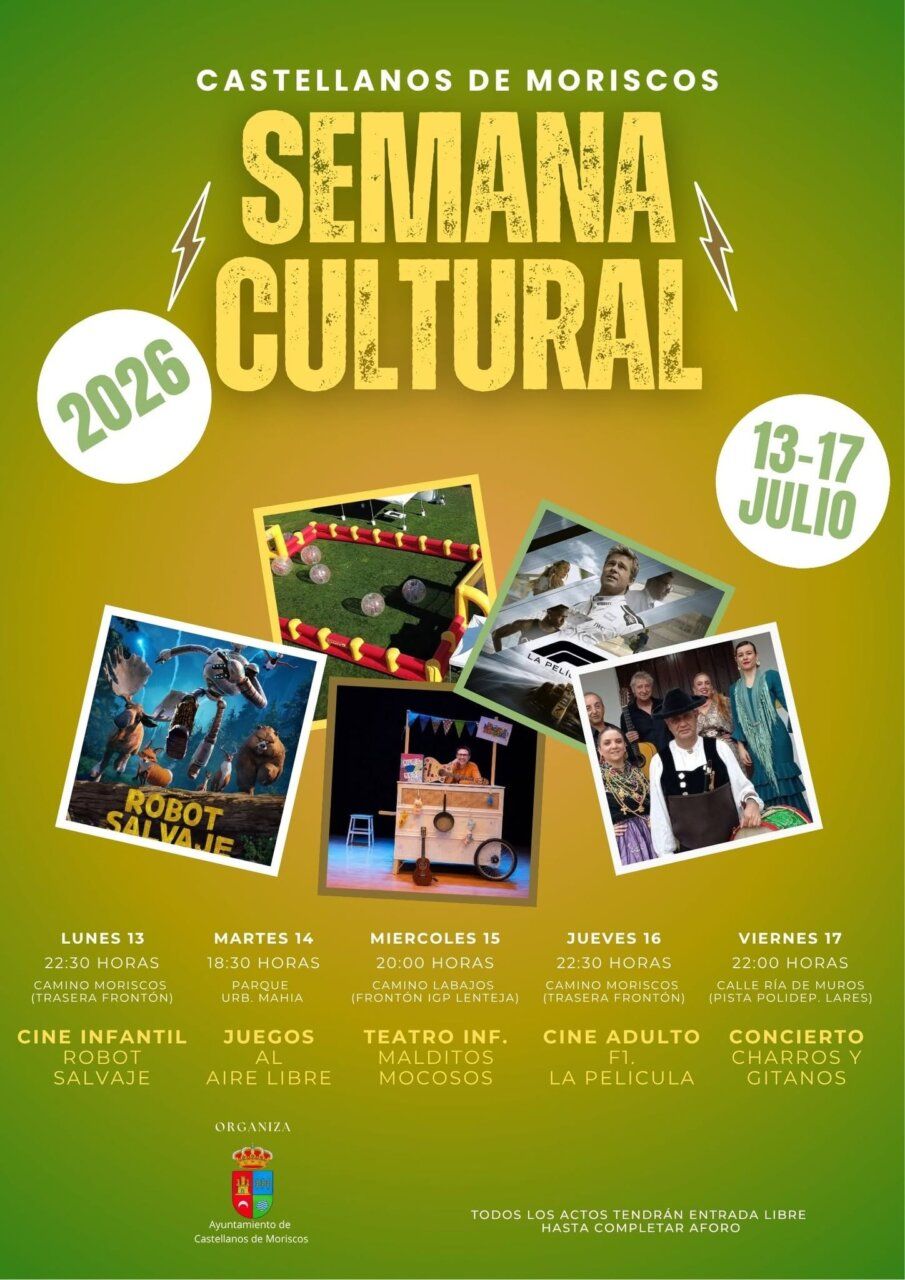Cartel de la Semana Cultural 2026 en Castellanos de Moriscos