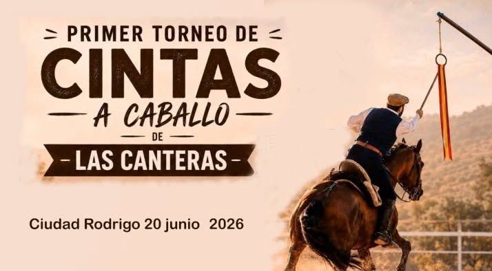 Competidor en torneo de cintas a caballo en Ciudad Rodrigo