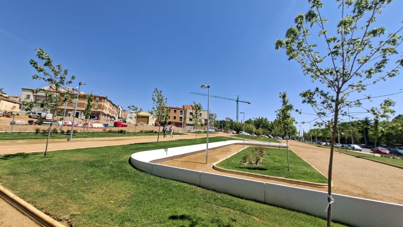 Vista de la urbanización entre las calles Regato del Anís y Río Jordán en Salamanca