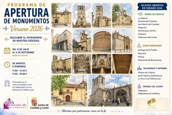 Programa de apertura de monumentos en Castilla y León durante el verano 2026