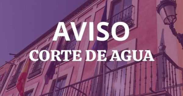Aviso sobre corte de agua en el municipio por avería imprevista