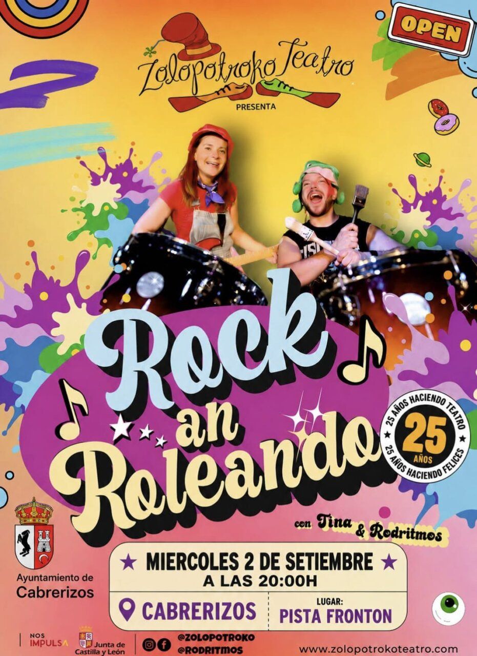 Cartel de la Semana Cultural en Cabrerizos con teatro y música familiar.