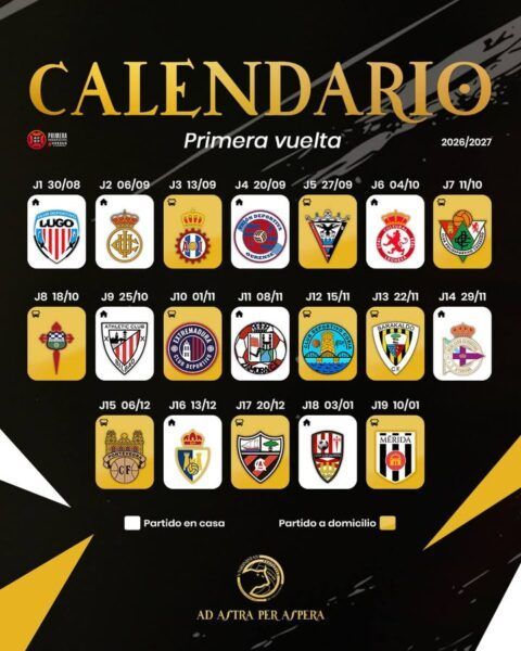 Calendario de la temporada 2026/2027 del Unionistas de Salamanca CF