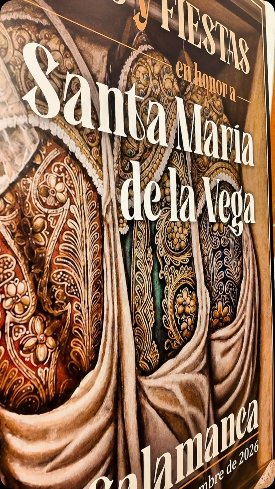 Cartel de las Ferias y Fiestas de Salamanca 2026 en honor a Santa María de la Vega