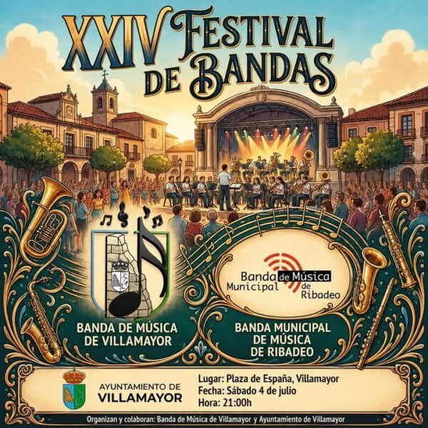 Cartel del XXIV Encuentro de Bandas de Música en Villamayor