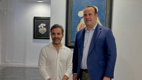 Inauguración de la exposición de esculturas en La Salina con Ángel Martín Carreño