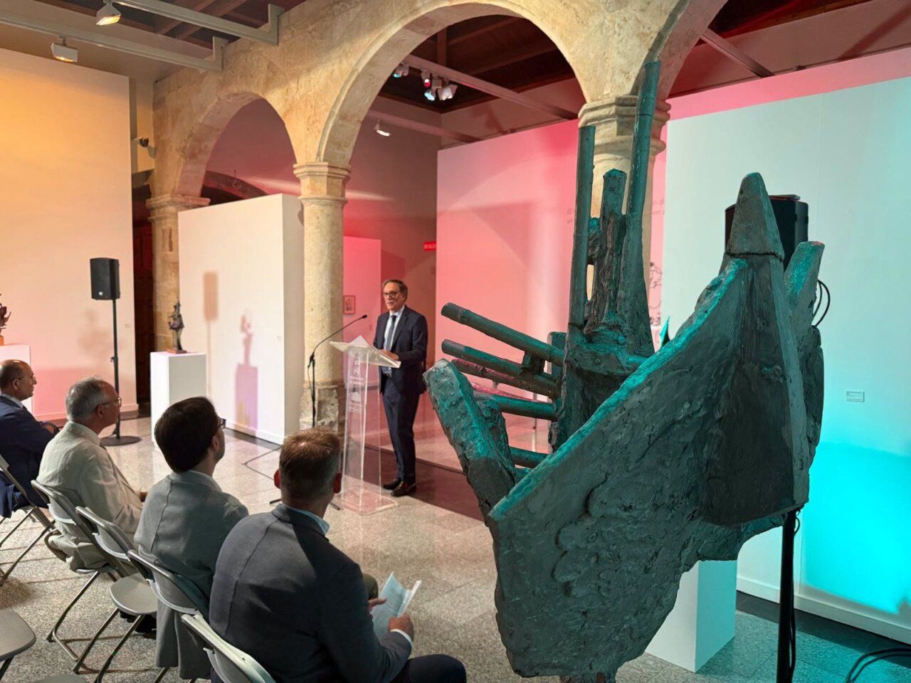 Inauguración de la exposición 'Atravesando ecos' en Salamanca