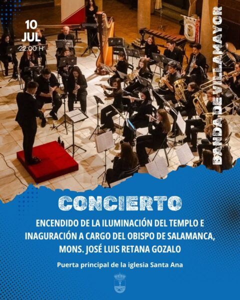 Concierto en la inauguración de la iluminación de la Iglesia Santa Ana