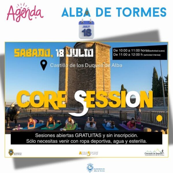 Actividad de ejercicio al aire libre en el Castillo de los Duques de Alba