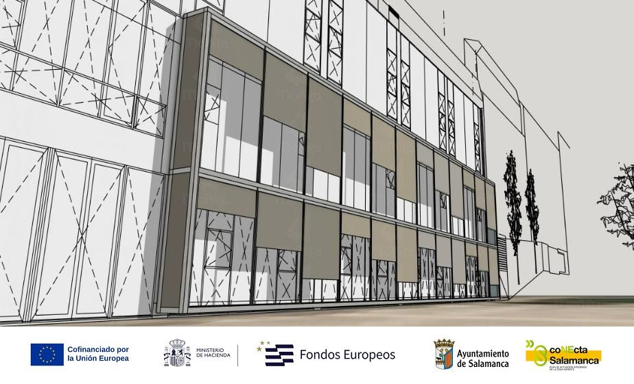 Diseño arquitectónico del Centro Municipal Julián Sánchez 'El Charro'