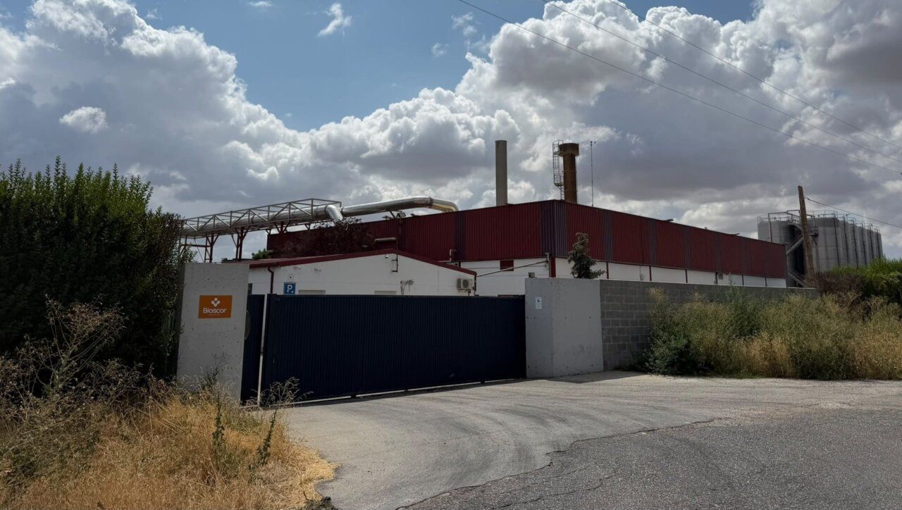 Vista exterior de la planta de tratamiento de grasas en Doñinos de Salamanca
