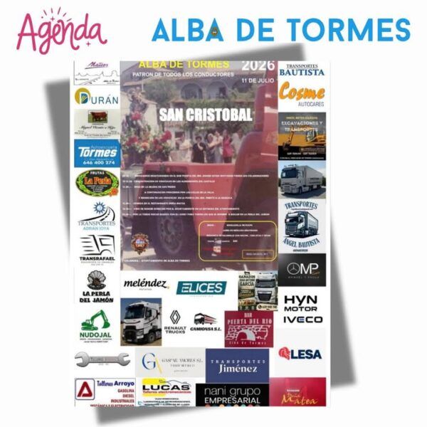 Cartel de la festividad de San Cristóbal 2026 en Alba de Tormes