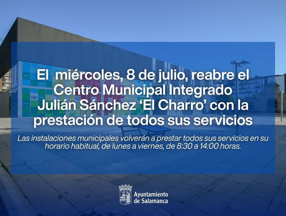Exterior del Centro Municipal Julián Sánchez ‘El Charro’ en Salamanca