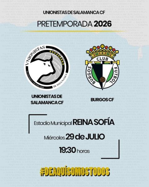 Cartel de pretemporada del Unionistas de Salamanca CF para 2026