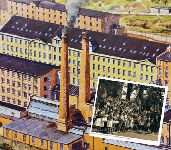 Cartel de la exposición El hilo de la memoria en el Museo de la Industria Textil de Béjar