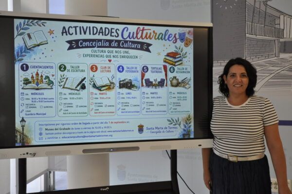 Cartel de actividades culturales en Santa Marta de Tormes