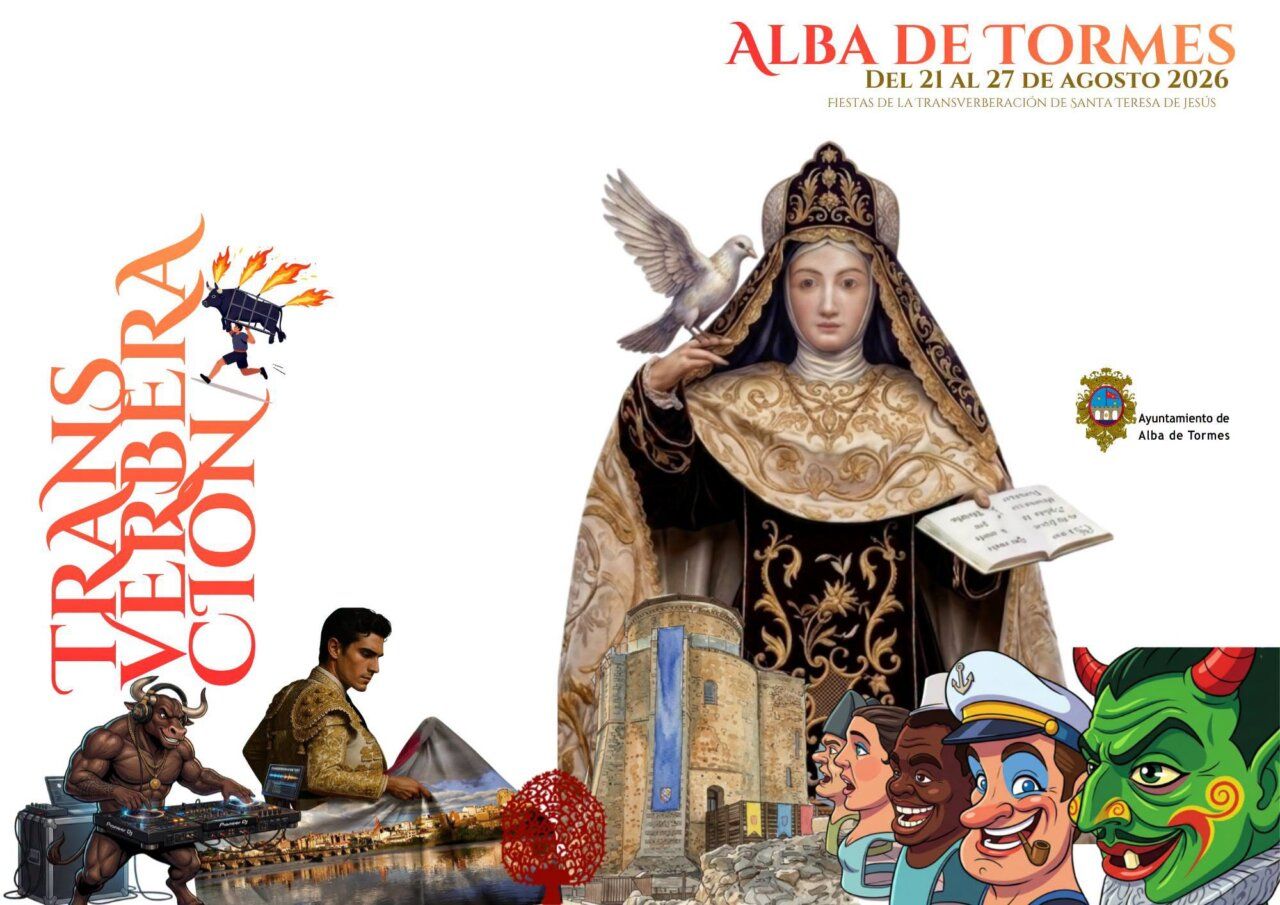 Cartel de las fiestas de la Transverberación en Alba de Tormes