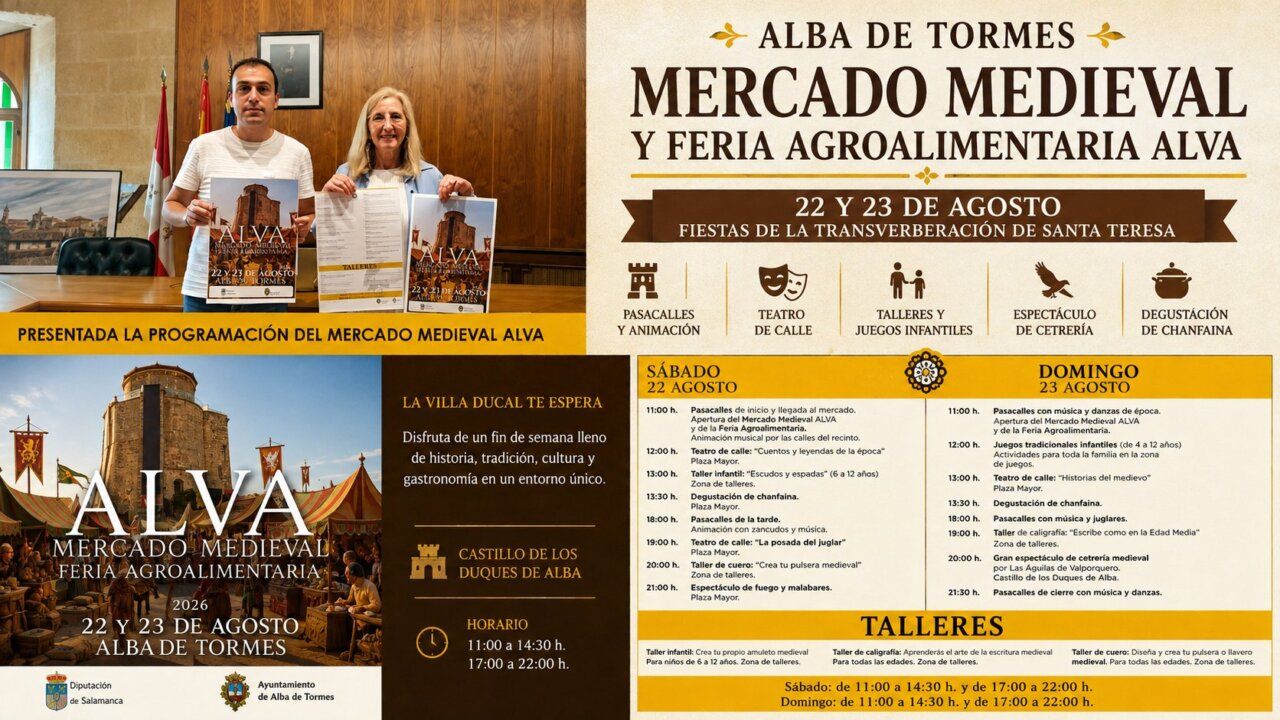 Presentación del Mercado Medieval y Feria Agroalimentaria en Alba de Tormes
