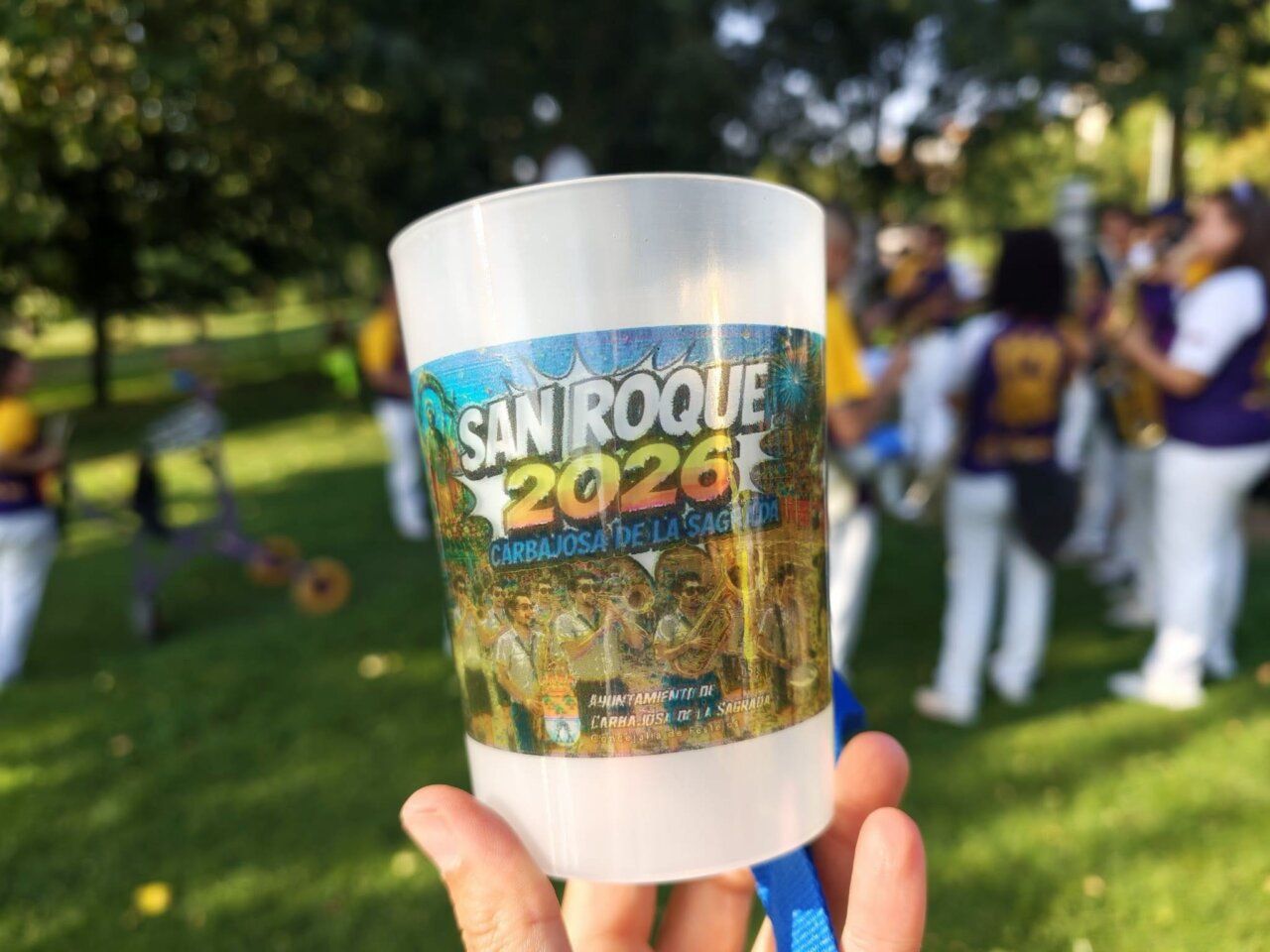 Vaso reutilizable de las fiestas de San Roque 2026 en Carbajosa de la Sagrada