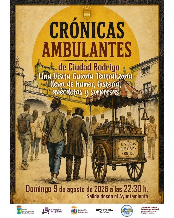 Cartel de la visita nocturna teatralizada en Ciudad Rodrigo