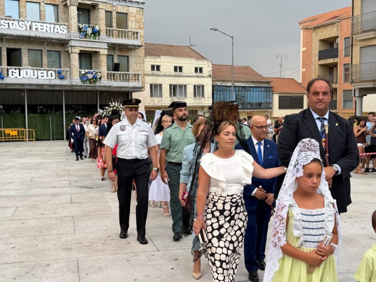 Procesión en Guijuelo con vecinos y autoridades en honor a Nuestra Señora de la Asunción