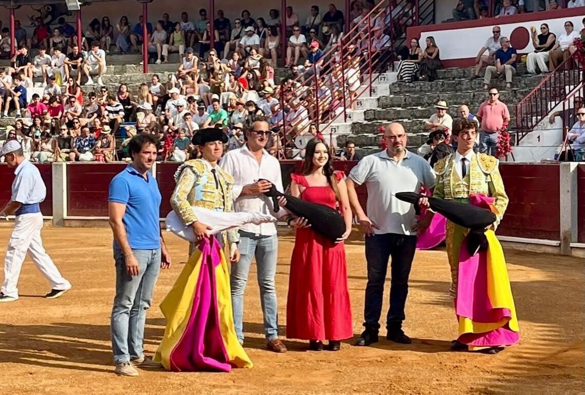 Alumnos de la Escuela Taurina de Salamanca en la Feria Taurina de Guijuelo