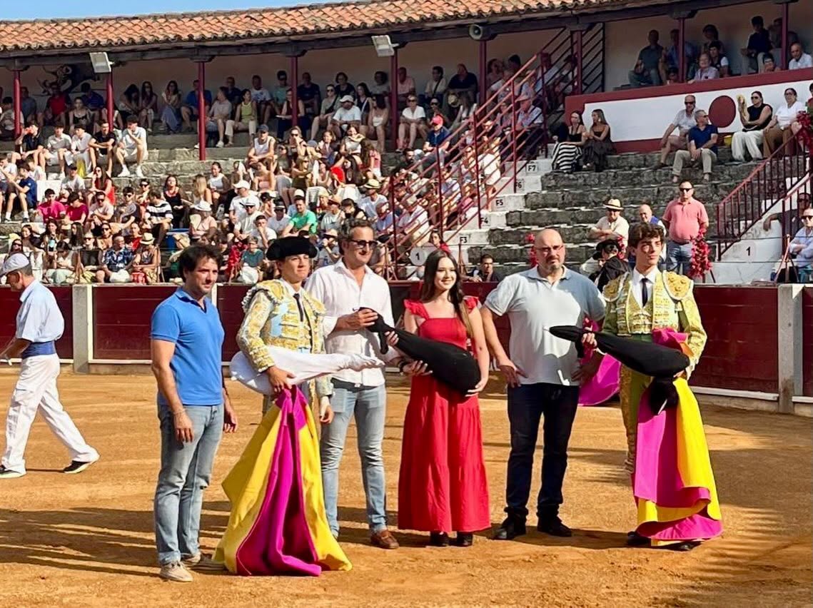 Alumnos de la Escuela Taurina de Salamanca en la Feria Taurina de Guijuelo