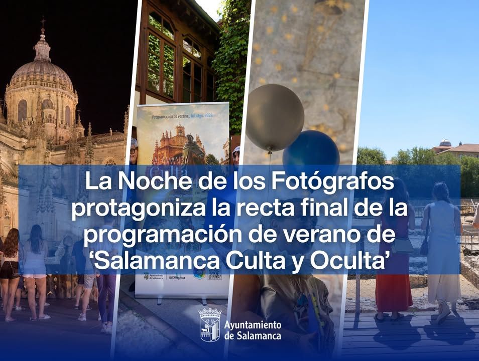 Evento La Noche de los Fotógrafos en Salamanca con actividades nocturnas