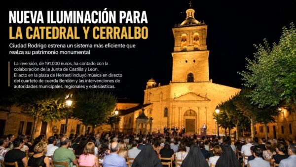 Presentación de nueva iluminación en la Catedral y la iglesia de Cerralbo en Ciudad Rodrigo
