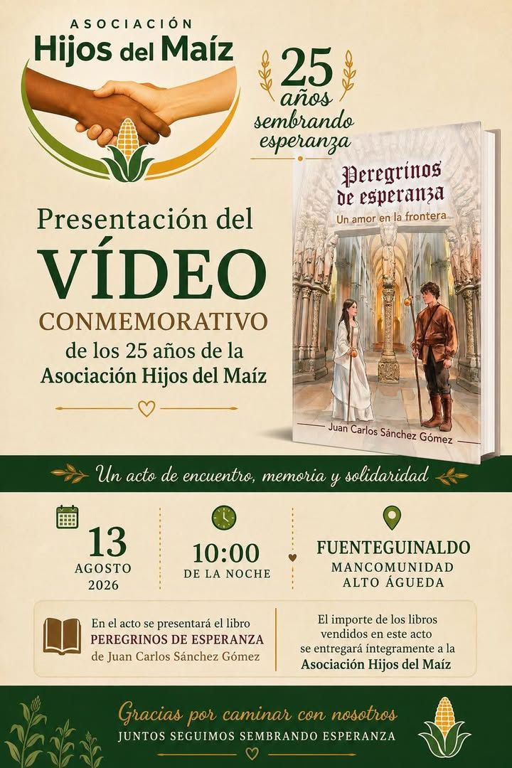 Cartel de presentación del vídeo conmemorativo de Hijos del Maíz