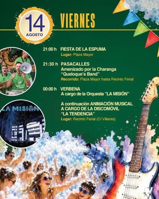 Programa de fiestas de San Roque en Carbajosa de la Sagrada