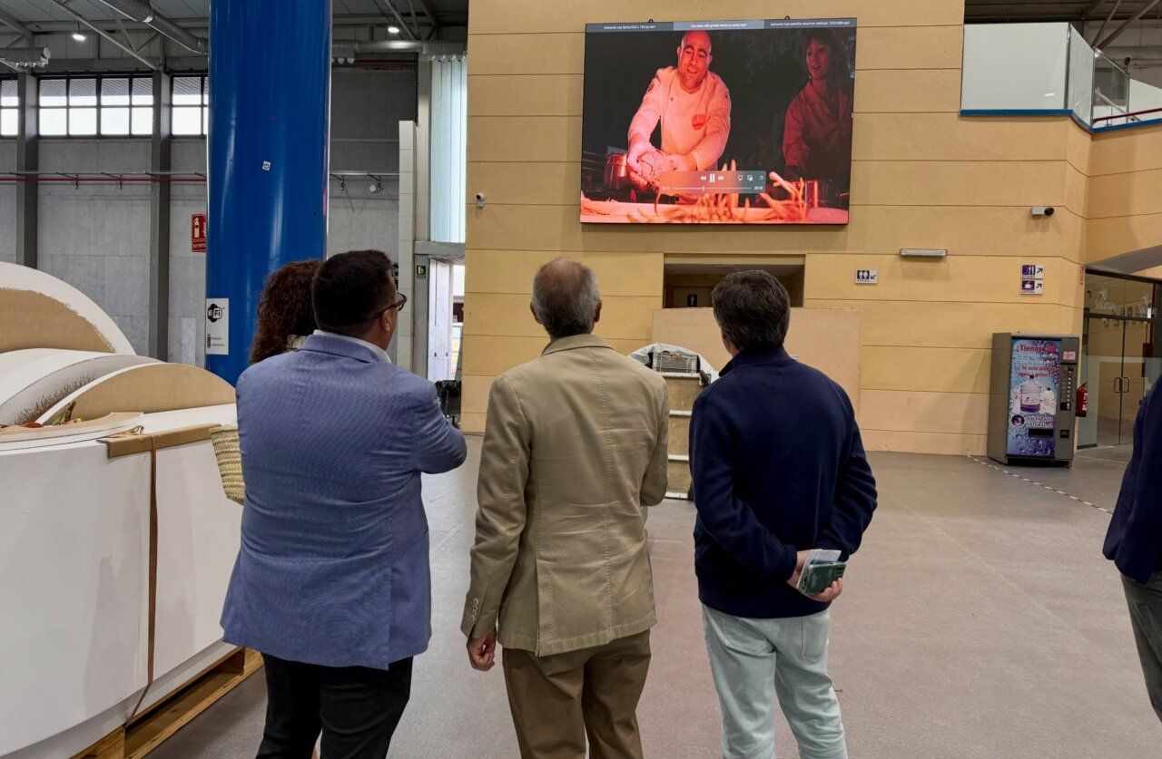 Visita al Recinto Ferial de Salamanca con pantalla de presentación