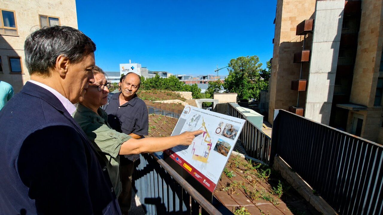 Visita a las obras del Cerro de San Vicente en Salamanca