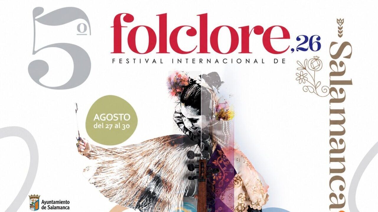 Cartel del V Festival Internacional de Folclore en Salamanca