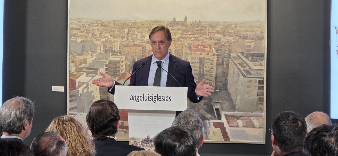 Inauguración de la exposición antológica de Ángel Luis Iglesias en Salamanca