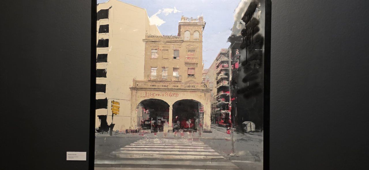 Pintura de Ángel Luis Iglesias en la exposición de Salamanca